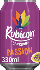 Rubicon Sparkling Passion Juice Drink Cans Pack of 24x330ml