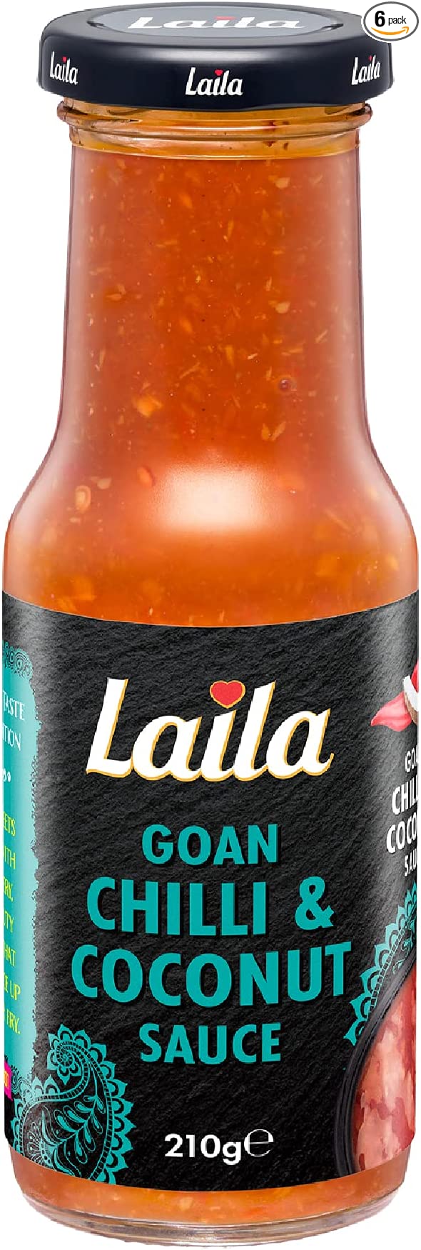 Laila Goan Chilli & Coconut Sauce 6x210g