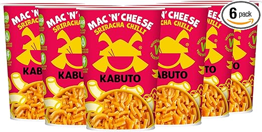 Kabuto Noodles Mac n' Cheese Sriracha Chill 6x85g