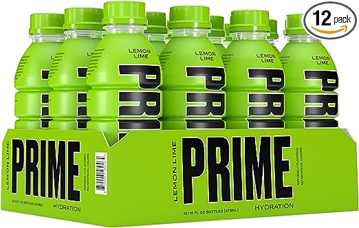 Prime Hydration Drink | Lemon Lime | KSI & Logan Paul (Pack of 12)