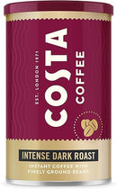 Costa Coffee Instant Ground Beans Tin Intense Dark Roast Pack of 6x100gm