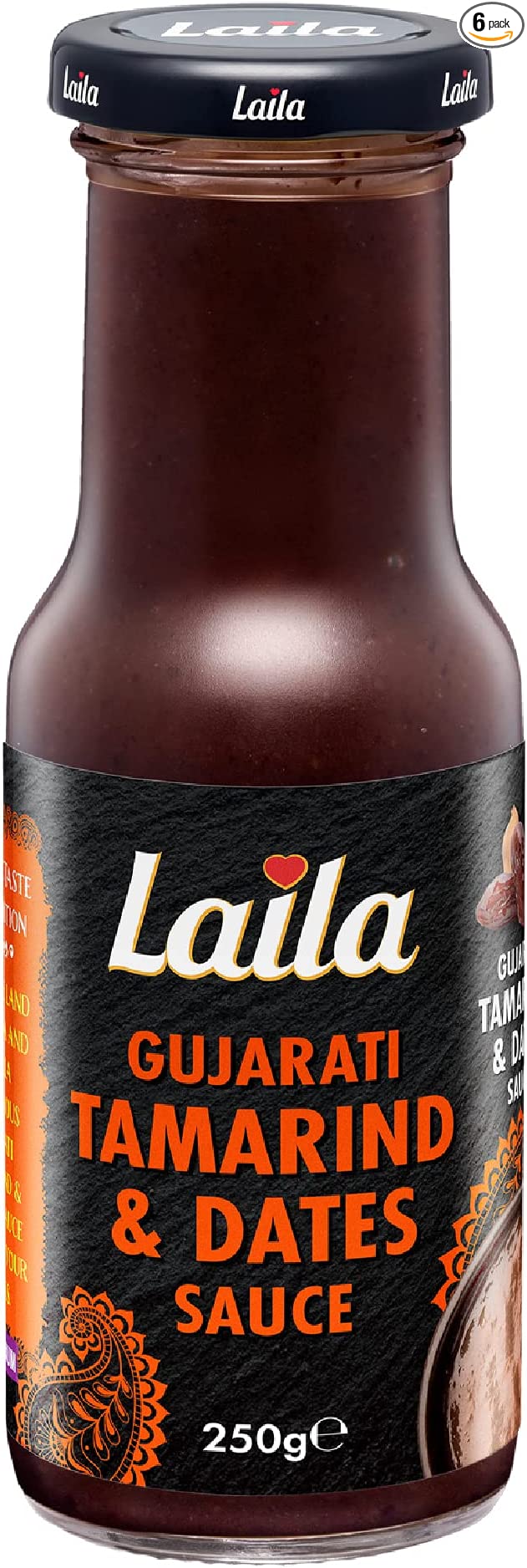 Laila Guajrati Tamarind & Date Sauce 6x250g