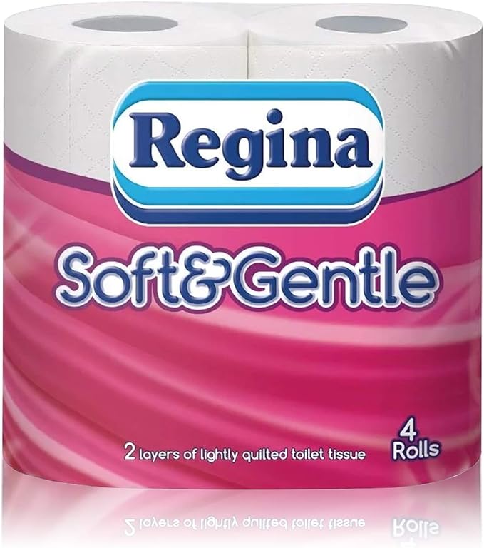 Regina Soft & Gentle 2ply Toilet Tissue (Pack Of 10 X4'S)
