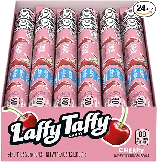Laffy Taffy Cherry Sour Candy 24 X 23gm