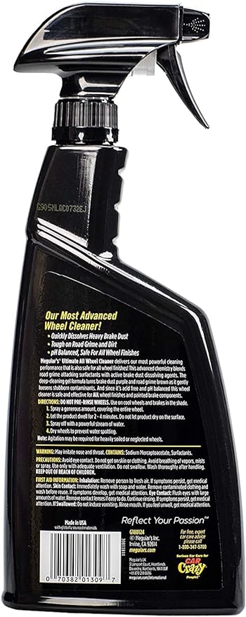 Meguiar's G180124EU Ultimate All Wheel Cleaner Iron Remover  2 X 709ml,
