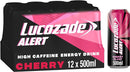 lucozade Alert Cherry blast Energy Drink Pack of 12x500ml can
