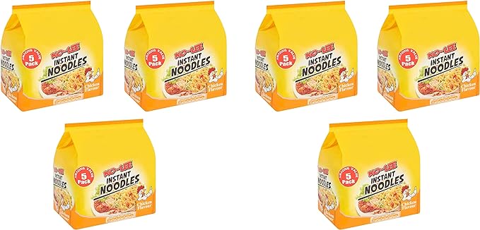 Ko - Lee Instant Noodles Chicken Flavour 350g Pack of 6 (5 X 70G)