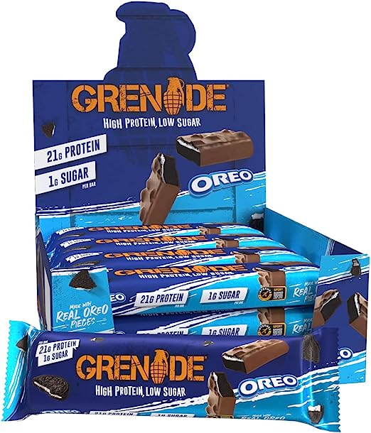 Grenade High Protein, Low Sugar Bar - Oreo, 12 x 60 g