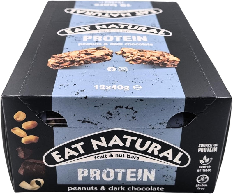 Eat Natural Protein Peanut and dark chocolate Bars Pack  of 12 x 40g