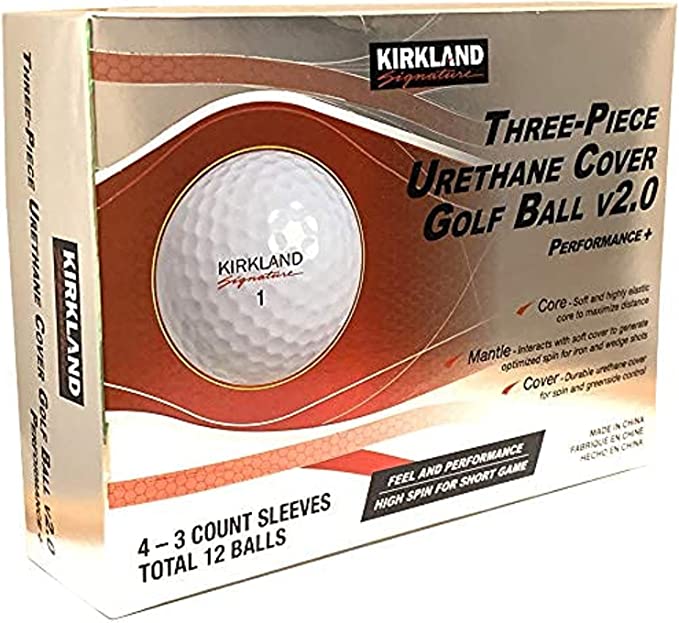 KIRKLAND SIGNATURE Three-Piece Urethane Cover GOLF BALL 12 PICES