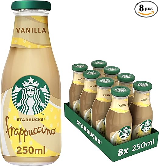 Starbucks Vanilla Frappuccino 250 ml (Pack of 8)