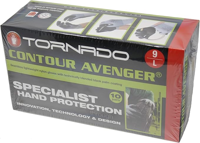Contour Avenger Specialist Precision Work Gloves Size: Large Pack of 10