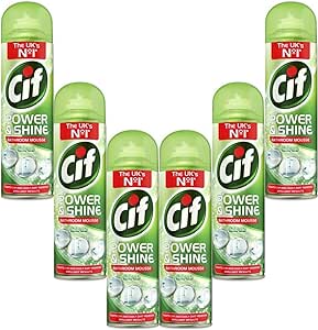 Cif Mousse Bathroom Citrus Lemon (Pack of 6x500ml)