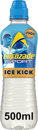 Lucozade Sport Ice Kick Jude Bellingham Edition Drink Bottle Pack of 12 x 500ml