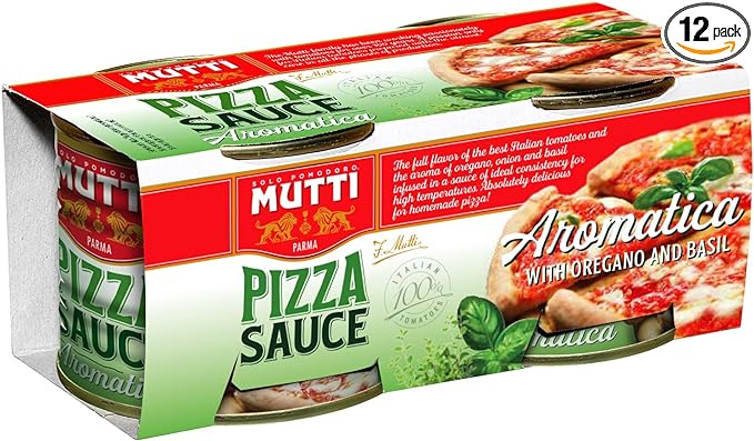 Mutti Flovoured Aromatica pizza sauce Pack of 12x210gm