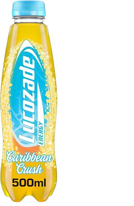 Lucozade Energy Drink Carribbean Crush Pack of 500ml Bottle