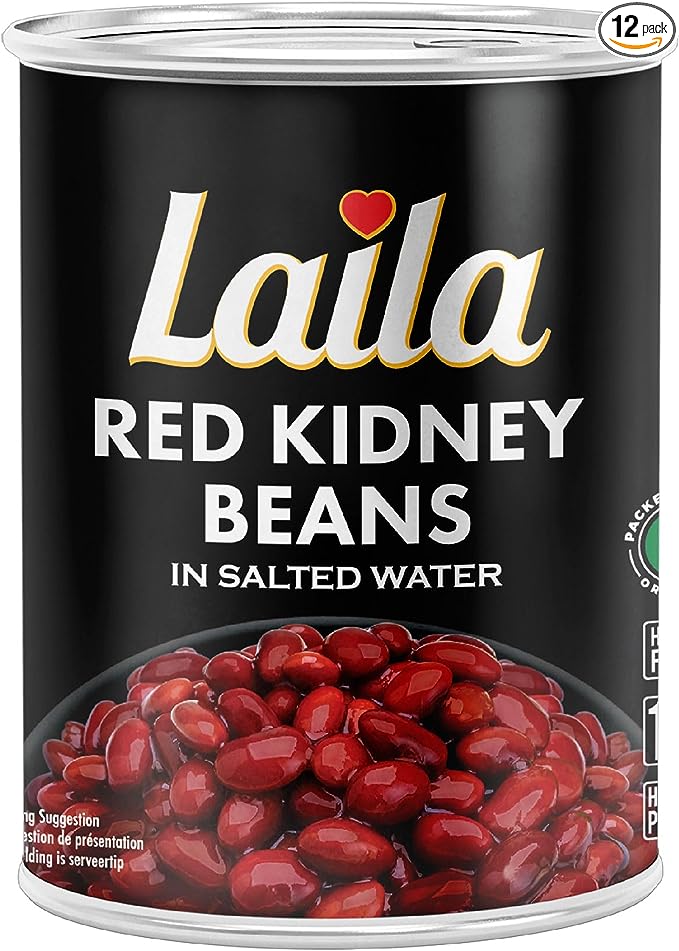 Laila canned red kidney beans 12x400g