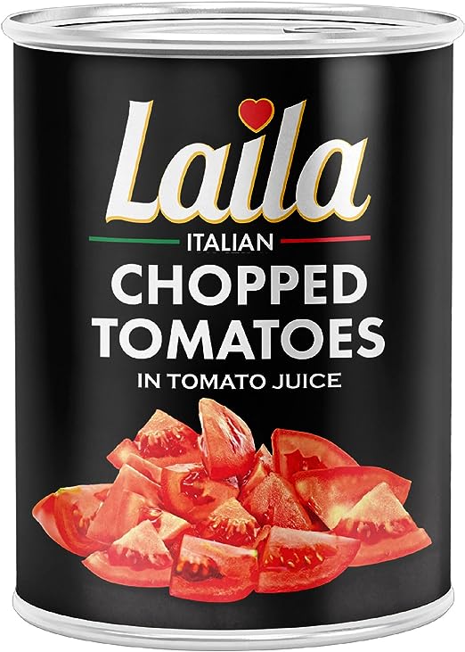 Laila chopped tomatoes 12x400g