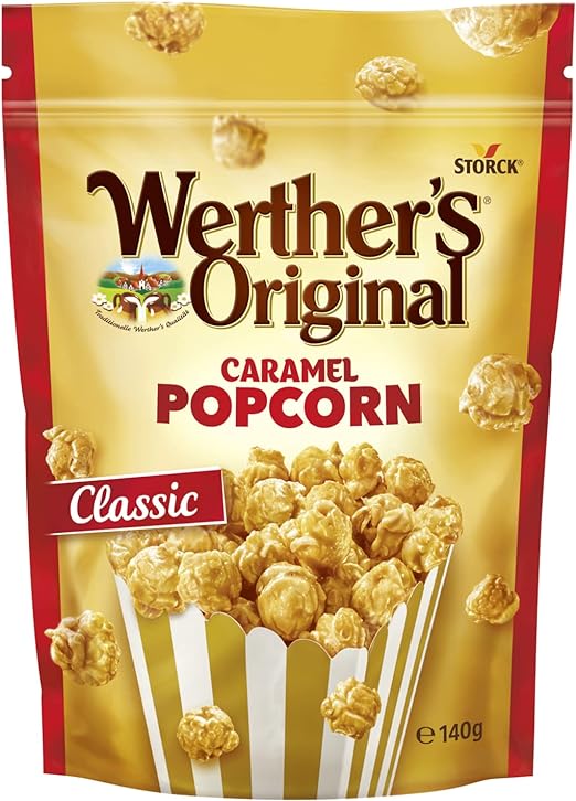 Werther's Original Caramel Popcorn Classic Pack of 12X140g