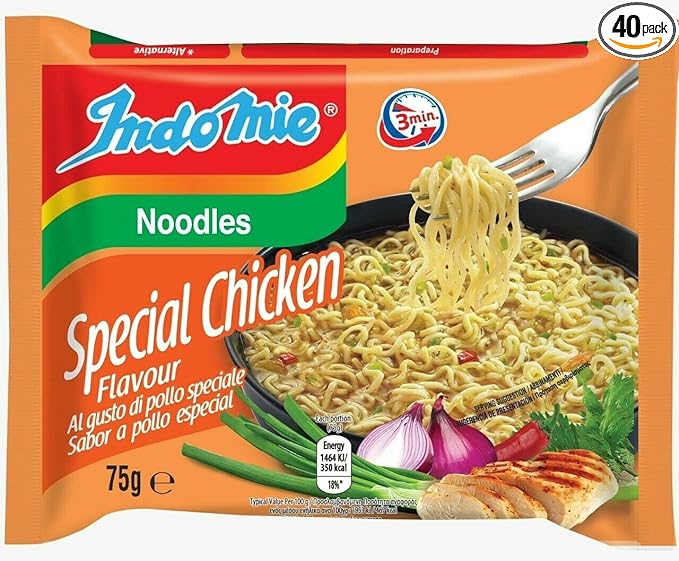 Indomie Special Chicken Flavour Noodles, 75g (Pack of 40)