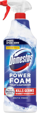 Domestos Power Foam Fresh Toilet & Bathroom Cleaner Spray Pack of 3x650 ml
