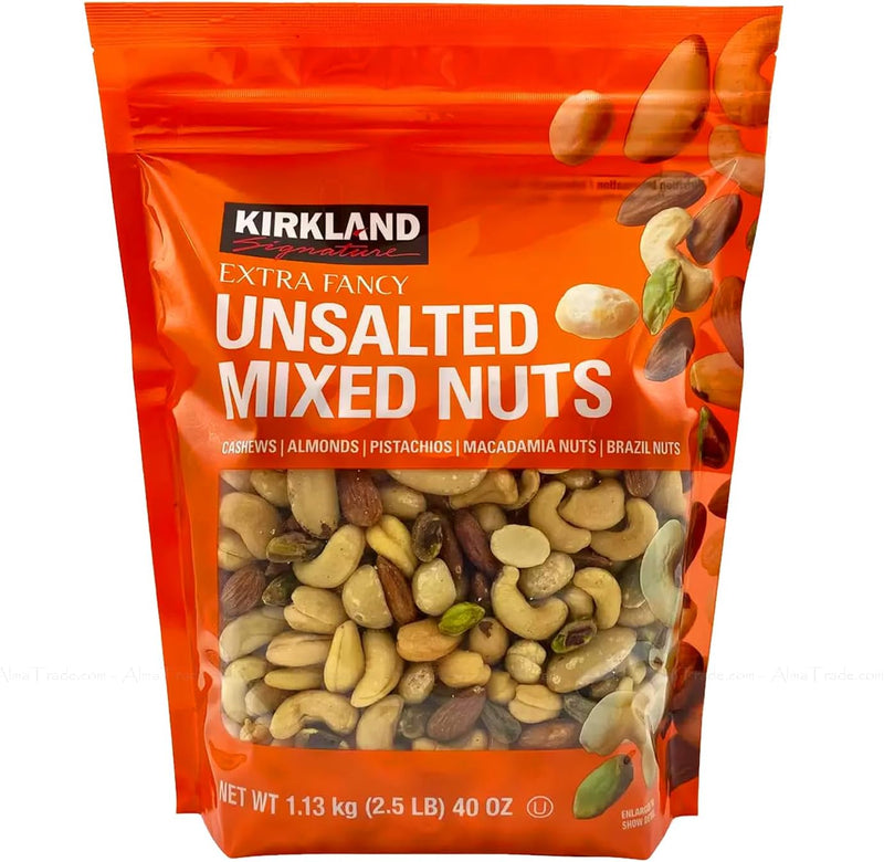 Kirkland Signature Extra Fancy Unsalted Mixed Nuts Pack of 1 x 1.13kg