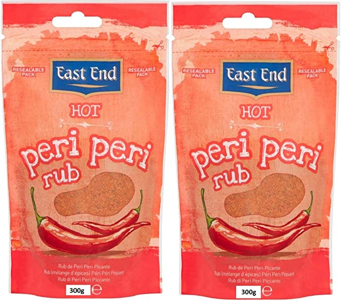 East End Hot Peri Peri Seasoning Rub 10X300GM
