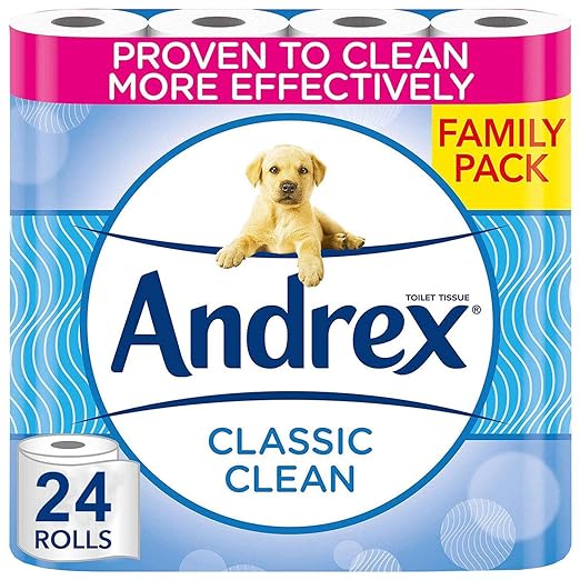 Andrex Classic Clean Toilet Tissue Rolls Variety Pack.