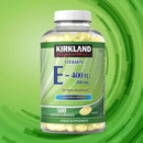 Kirkland Signature Vitamin E 268mg  Pack of 500 Softgel Capsules