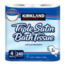 Kirkland Signature Triple Satin 3-Ply Toilet Tissue Pack of 40 Rolls