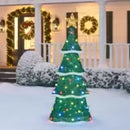 6ft (1.8m) Indoor Outdoor Twinkling Christmas Tree with  Lights of 220 LED