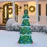 6ft (1.8m) Indoor / Outdoor Twinkling Christmas Tree with 220 LED Lights