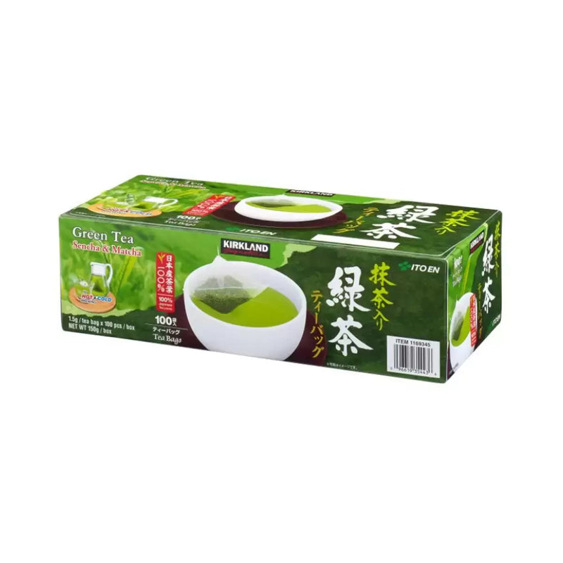 Kirkland Signature Green Tea Matcha Blend Pack of  100 bags