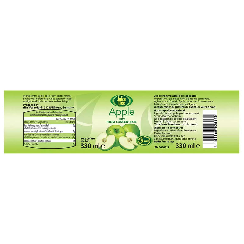 Juice Tree Apple Juice Pack of 12x330ml