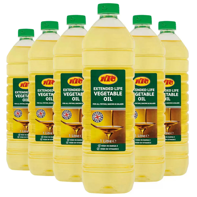 KTC Extended Life Vegetable Oil  Pack of 6 X 1L