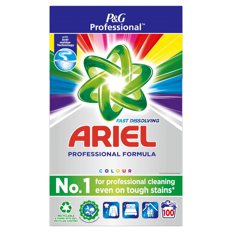 Ariel Professional Powder Detergent Color Pack of 100 Washes