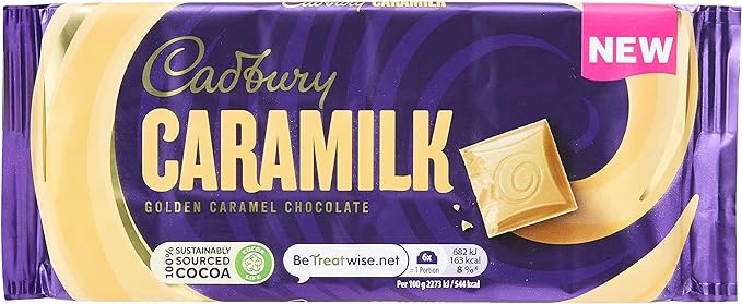 Cadbury Caramilk Chocolate Bar 26 x 80gm