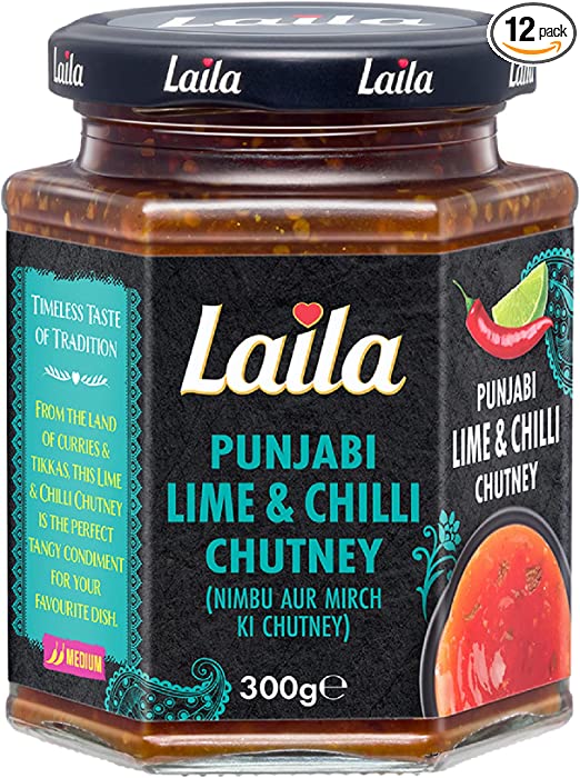 Laila Punjabi Lime & Chilli Chutney 12x300g