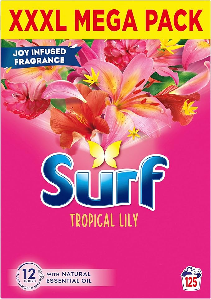 Surf Tropical Laundry Powder  Pack of 125 Wash