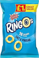 Golden Wonder Ringos Pack of 18 x 40g