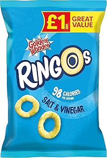 Golden Wonder Ringos Pack of 18 x 40g