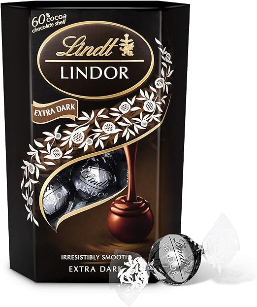 Lindt Lindor 60% Chocolate Truffles Box | Approx 16 truffles, 200g