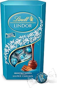 Lindt Lindor Salted Caramel Milk Chocolate Truffles Box (Pack Of 1x600g)