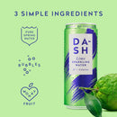 DASH Water Lime Sparkling Spring Water cans 12 x 330ml