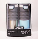 Kambukka Etna 2 Pack Coffee & Tea Mugs | 2X 500ml  Silver & Turquoise