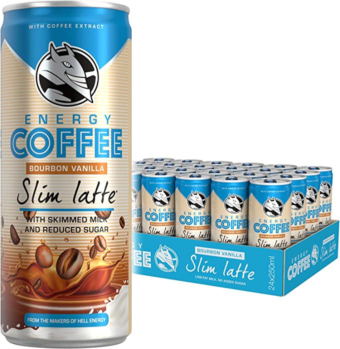 Energy coffee slim latte (Pack Of 24x250ml) can