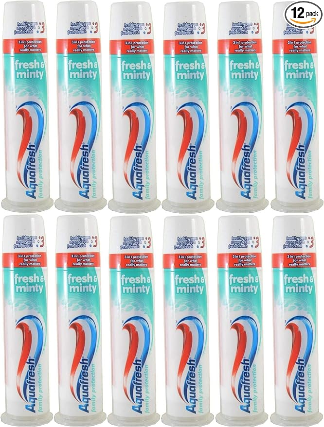 Aquafresh Toothpaste Triple Protect Pump Pack of 12 x100ml
