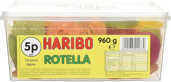 Haribo Rotella Tub Pack of 120x5e