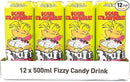 Mega Brain Licker Sour Strawberry Candy Drink 500ml x 12