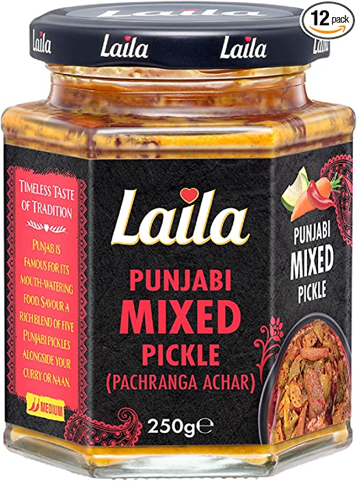 Laila Punjabi Mixed Pickle 12x250g